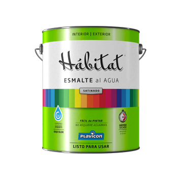 Producto Hábitat Esmalte Satinado al Agua